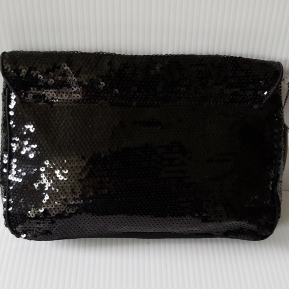 R&Em black sequined clutch purse - Picture 2 of 8